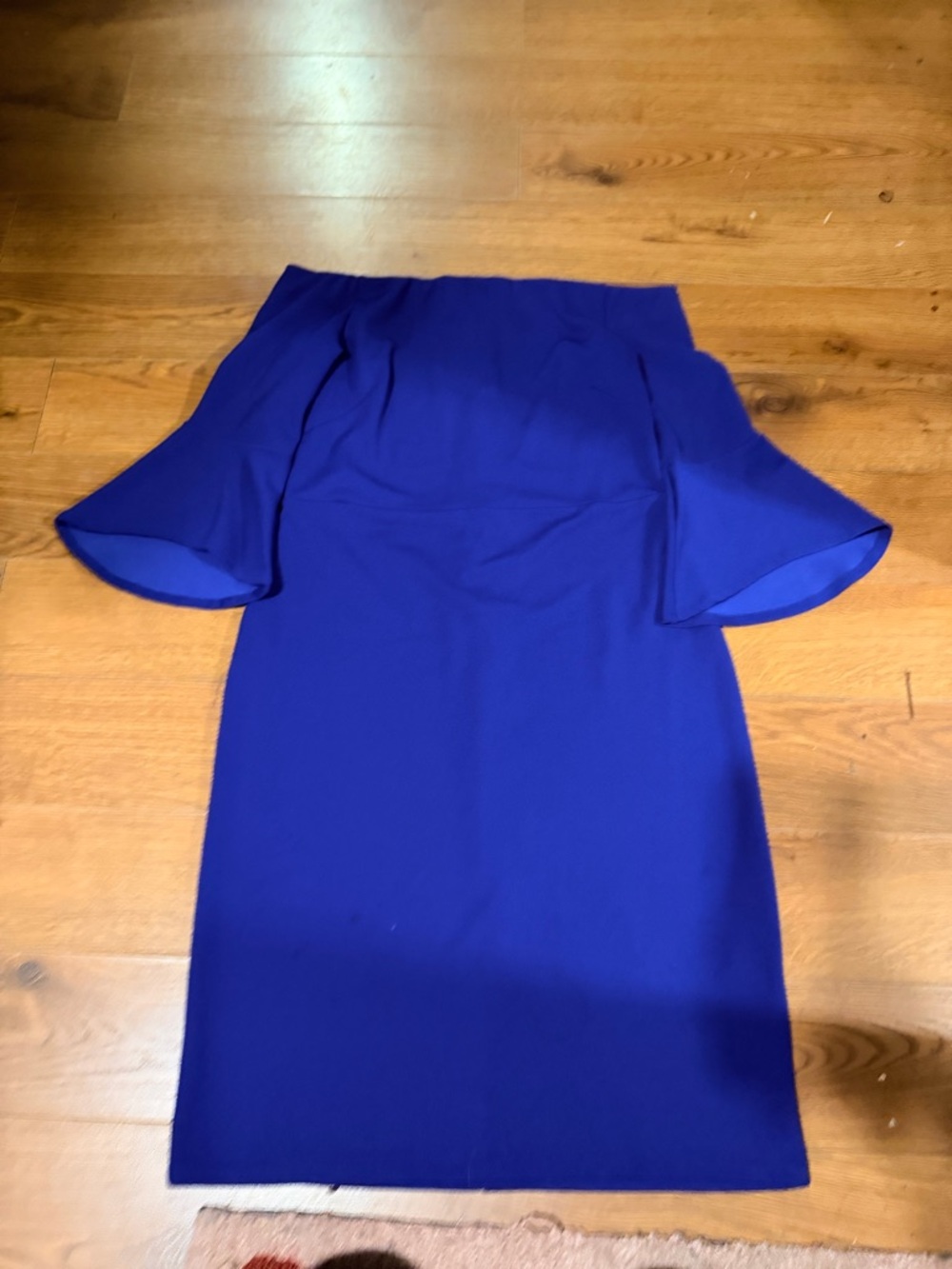 H&M Off-Shoulder Royal Blue Cocktail Dress